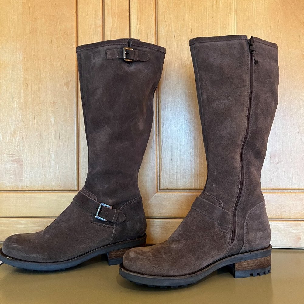 LaCanadienne Brown Suede Boots (over calf)